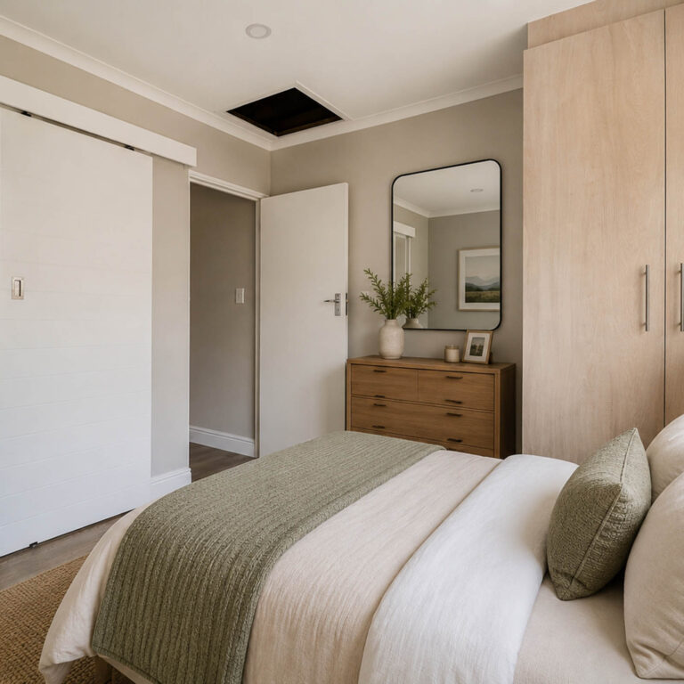 Modern bedroom in retirement village sedgefield 2